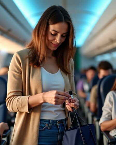 Parfum en avion : règles pour le transport en cabine et en soute