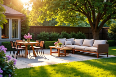 Choisir son ensemble de jardin : encombrement, matière et usage