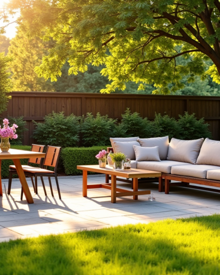 Choisir son ensemble de jardin : encombrement, matière et usage